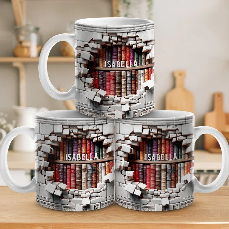 Books Are A Gateway To The World And Beyond - Personalized Custom Mug - Christmas Gift For Book Lovers