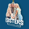 Custom Photo No Matter The Distance, Family Always Stays Connected - Family Personalized Custom Ornament - Acrylic Custom Shaped - Christmas Gift For Family Members, Siblings, Brothers, Sisters