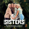 Custom Photo No Matter The Distance, Family Always Stays Connected - Family Personalized Custom Ornament - Acrylic Custom Shaped - Christmas Gift For Family Members, Siblings, Brothers, Sisters