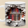 Books Are A Gateway To The World And Beyond - Personalized Custom Mug - Christmas Gift For Book Lovers