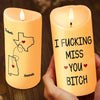 I Dream Of Living Closer To You - Bestie Personalized Custom LED Candle - Christmas Gift For Best Friends, BFF, Sisters
