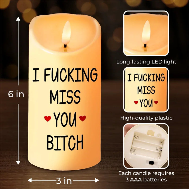 I Dream Of Living Closer To You - Bestie Personalized Custom LED Candle - Christmas Gift For Best Friends, BFF, Sisters