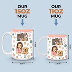 Custom Name Dog Mom Gifts for Women - Personalized Mugs