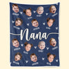 Custom Photo Moms Make Life Beautiful - Family Personalized Custom Blanket - Christmas Gift For Mom, Grandma