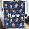 Custom Photo Moms Make Life Beautiful - Family Personalized Custom Blanket - Christmas Gift For Mom, Grandma