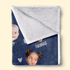 Custom Photo Moms Make Life Beautiful - Family Personalized Custom Blanket - Christmas Gift For Mom, Grandma