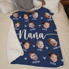 Custom Photo Moms Make Life Beautiful - Family Personalized Custom Blanket - Christmas Gift For Mom, Grandma