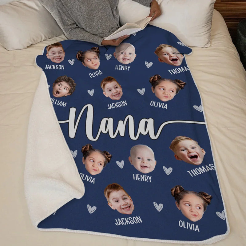Custom Photo Moms Make Life Beautiful - Family Personalized Custom Blanket - Christmas Gift For Mom, Grandma