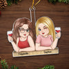 Good Vibes And Even Better Friends - Bestie Personalized Custom Ornament - Acrylic Custom Shaped - Christmas Gift For Best Friends, BFF, Sisters