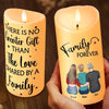 Together Is Our Favorite Place - Family Personalized Custom LED Candle - Christmas Gift For Family Members