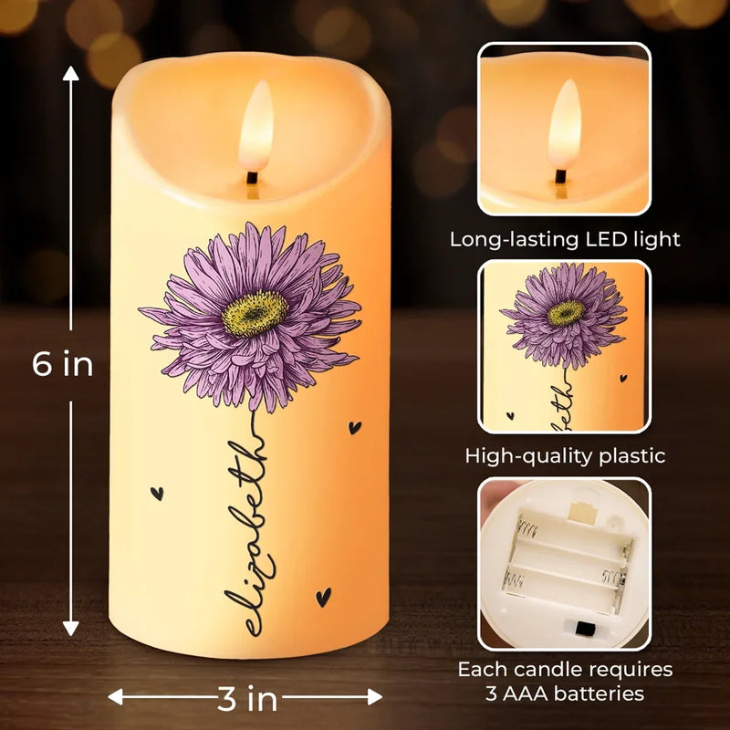 Remember You Are Braver Than You Think - Family Personalized Custom LED Candle - Christmas Gift For Son, Daughter, Grandson, Granddaughter