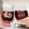Keeping Each Other Sane - Bestie Personalized Custom Wine Glass - Gift For Best Friends, BFF, Sisters