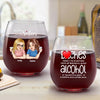 Keeping Each Other Sane - Bestie Personalized Custom Wine Glass - Gift For Best Friends, BFF, Sisters