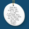 Teamwork Makes The Dream Work - Coworker Personalized Custom Ornament - Ceramic Round Shaped - Christmas Gift For Coworkers, Work Friends, Colleagues