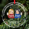 The World Would Be A Better Place - Bestie Personalized Custom Circle Glass Ornament - Christmas Gift For Best Friends, BFF, Sisters