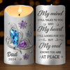 I Still Think Of You, My Heart Still Looks For You But My Soul Knows You're At Peace - Memorial Personalized Custom LED Candle - Sympathy Gift, Christmas Gift For Family Members