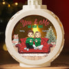 You And Me And The Fur Babies - Dog & Cat Personalized Custom Candlelight Lantern Ornament - Christmas Gift For Couple, Husband Wife, Pet Owners, Pet Lovers