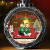 You And Me And The Fur Babies - Dog & Cat Personalized Custom Candlelight Lantern Ornament - Christmas Gift For Couple, Husband Wife, Pet Owners, Pet Lovers