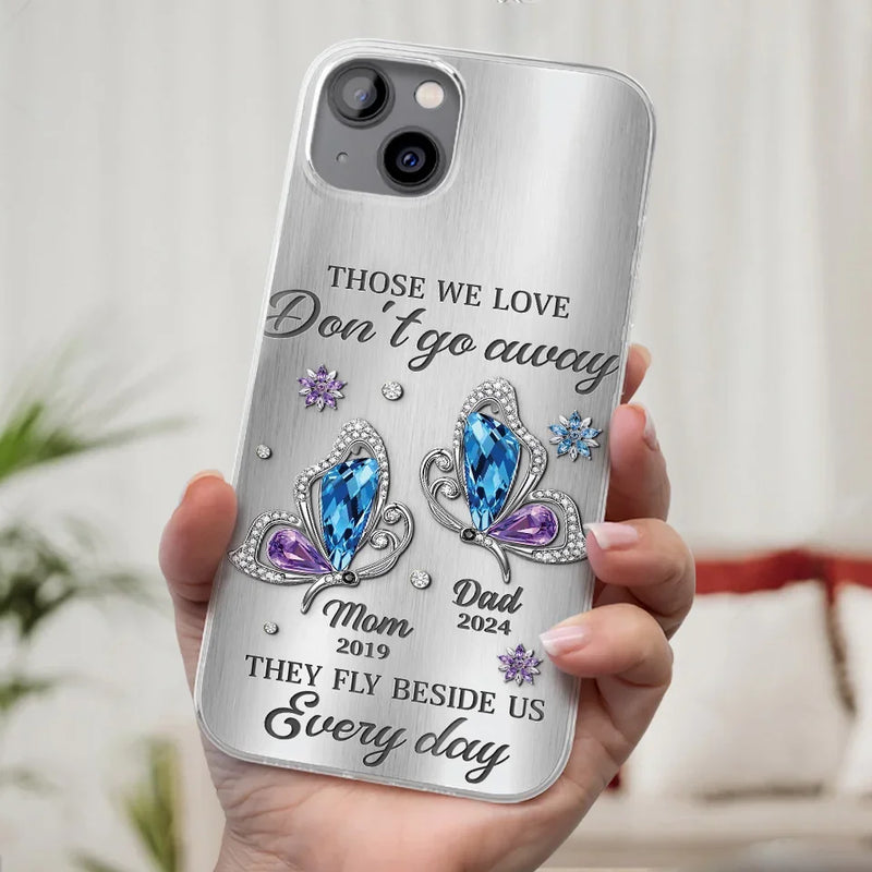Custom Name and Year Memorial Butterfly Gifts - Personalized Phone Case