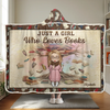 My Happy Place Is Between The Pages Of A Book - Personalized Custom Snuggle Blanket, Hoodie Blanket - Christmas Gift For Book Lovers