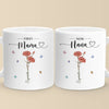 First Mom, Now Grandma - Family Personalized Custom Mug - Christmas Gift For Mom, Grandma