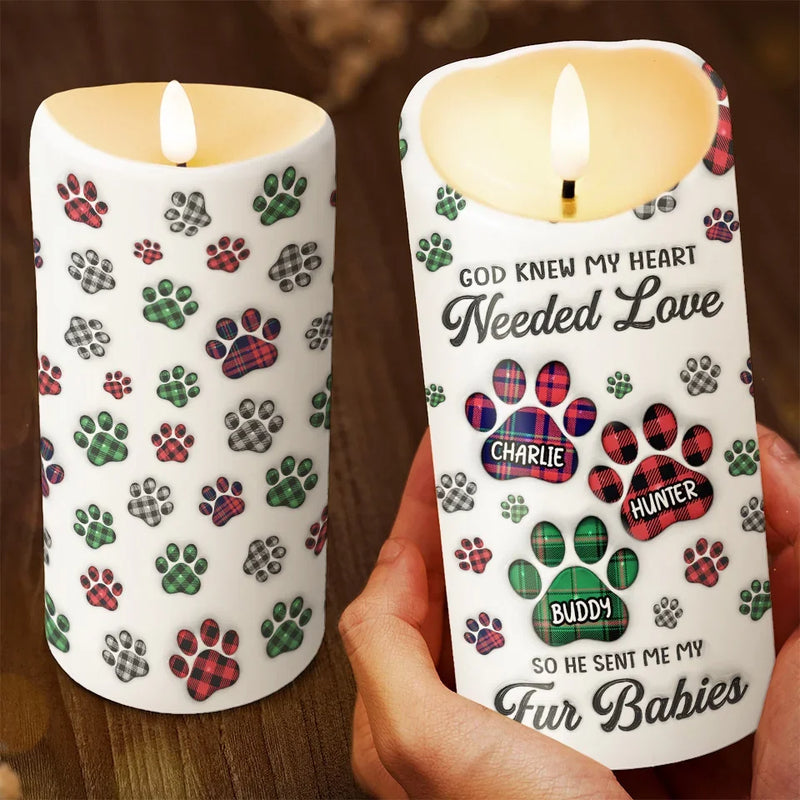 I Ask God For A True Friend - Dog & Cat Personalized Custom 3D Inflated Effect Printed LED Candle - Christmas Gift For Pet Owners, Pet Lovers