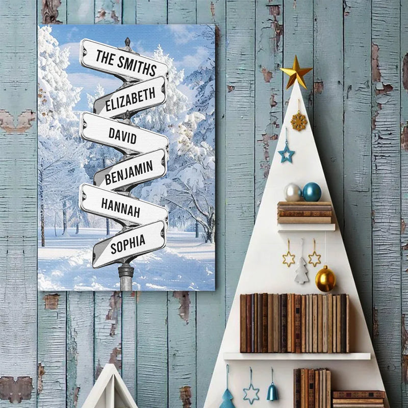 We Go Together Like Winter - Family Personalized Custom Vertical Poster - Christmas Gift For Family Members