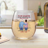 I Believe In You - Family Personalized Custom Wine Glass - Christmas Gift For Daughter, Granddaughter