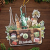 The World Is Your Playground - Travel Personalized Custom Ornament - Acrylic Custom Shaped - Christmas Gift For Adventure Travel Lovers