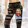 Just A Girl Who Loves Books - Personalized Custom Pajama Pants - Christmas Gift For Book Lovers