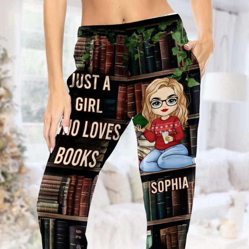 Custom Name Book Lover Gifts for Girls - Personalized Pajamas