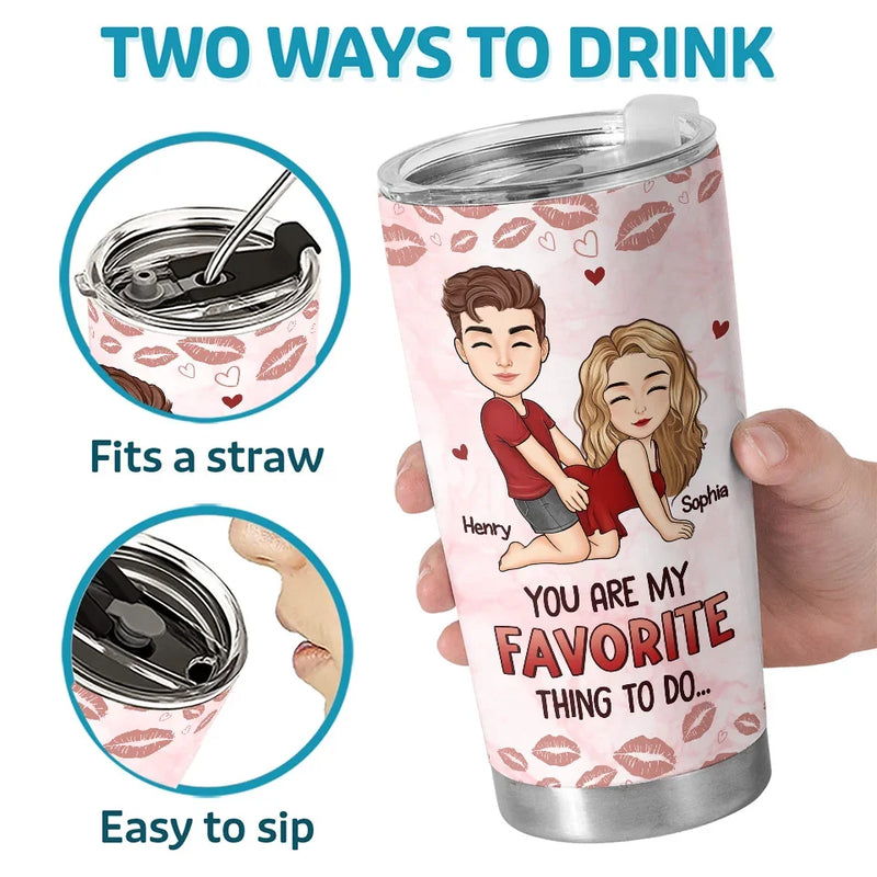 Time Only Deepens The Love We Share - Couple Personalized Custom Tumbler - Christmas Gift For Husband Wife, Anniversary