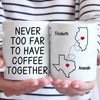 Long Distance Cherishing Moments With My Besties This Holiday - Bestie Personalized Custom Mug - Christmas Gift For Best Friends, BFF, Sisters