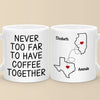 Long Distance Cherishing Moments With My Besties This Holiday - Bestie Personalized Custom Mug - Christmas Gift For Best Friends, BFF, Sisters