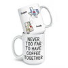 Distance Only Makes Our Friendship Grow Stronger - Bestie Personalized Custom Mug - Christmas Gift For Best Friends, BFF, Sisters