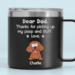 Custom Funny Cat Mom Gifts - Personalized 14 Oz Tumbler With Handle