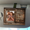 Custom Photo God Knew My Heart Needed You - Couple Personalized Custom Car Visor Clip - New Arrival, Christmas Gift For Husband Wife, Anniversary AMZ
