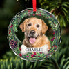 Memorial Personalized Custom Circle Glass Ornament - New Arrival, Christmas Gift, Sympathy Gift For Pet Owners, Pet Lovers AMZ