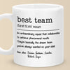 Best Team - Coworker Personalized Custom Mug - New Arrival, Christmas Gift For Coworkers, Work Friends, Colleagues - AMZ