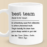 Custom Name Best Team Gifts for Coworkers - Personalized Mugs