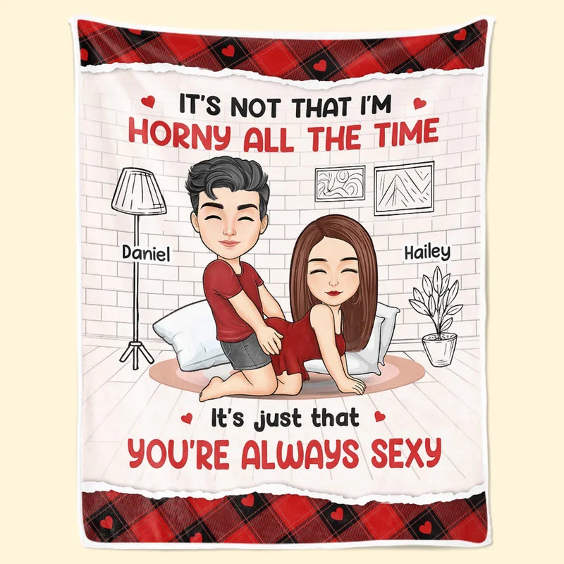 No Place I'd Rather Be Than By Your Side  - Couple Personalized Custom Blanket - Christmas Gift For Husband Wife, Anniversary