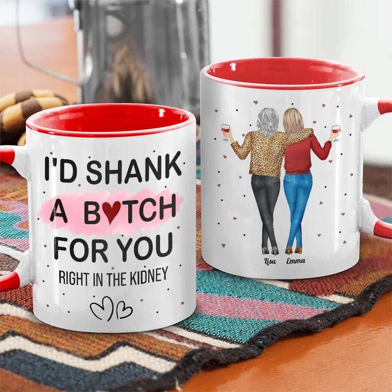 We Go Together Like Crazy And Crazier - Bestie Personalized Custom Accent Mug - Christmas Gift For Best Friends, BFF, Sisters