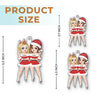 Merry Christmas, Festive Friends - Bestie Personalized Custom Ornament - Acrylic Custom Shaped - Christmas Gift For Best Friends, BFF, Sisters