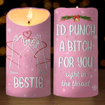 Custom Name Funny Best Friend Gifts - Personalized LED Candle