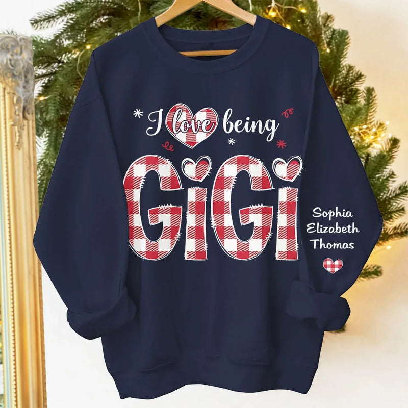 A Mother's Love Is The Purest Form Of Magic - Family Personalized Custom Unisex Sweatshirt, Hoodie With Design On Sleeve - Christmas Gift For Mom, Grandma