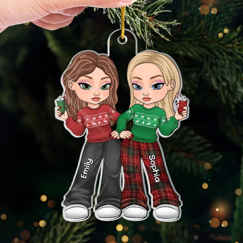 Of All Possessions A Friend Is The Most Precious - Bestie Personalized Custom Ornament - Acrylic Custom Shaped - Christmas Gift For Best Friends, BFF, Sisters