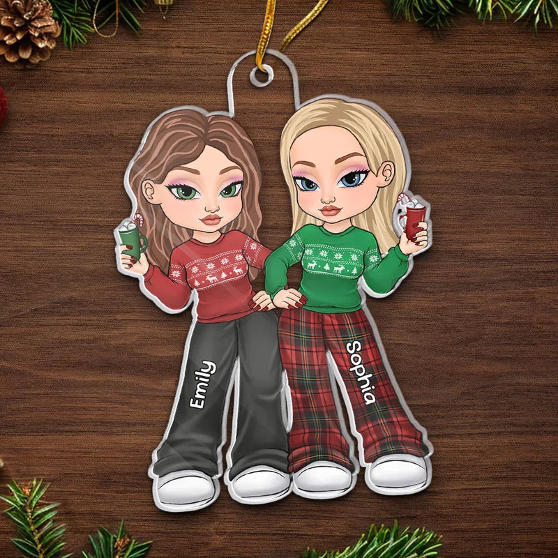 Of All Possessions A Friend Is The Most Precious - Bestie Personalized Custom Ornament - Acrylic Custom Shaped - Christmas Gift For Best Friends, BFF, Sisters