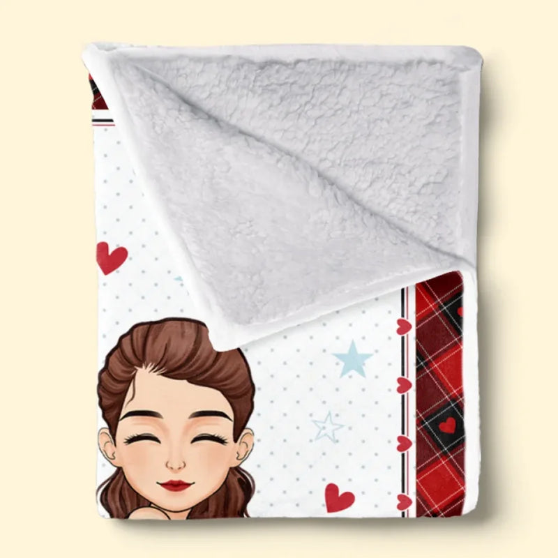 Custom Name Funny Love Gifts for Couples - Personalized Blanket
