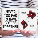 Custom Name Long Distance Coffee Gifts - Personalized Mugs