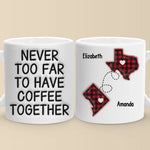 Custom Name Long Distance Coffee Gifts - Personalized Mugs